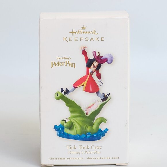 FUN 2008 Hallmark Peter Pan Captain Hook and Tick-Tock Croc Disney Ornament - Picture 9 of 14